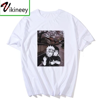 

Fashion T-shirts Summer New Fashion Naruto akatsuki Logo T Shirt Itachi Uchiha Anime Tshirt Camisas Streetwear Costume Tops Tees