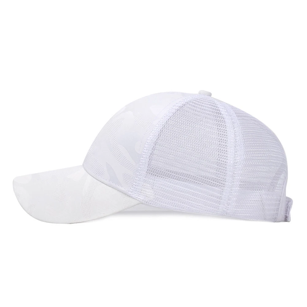 Открытый сетки дышащий Регулируемый солнцезащитный козырек бейсбол Snapback конский хвост кепки шляпа шик
