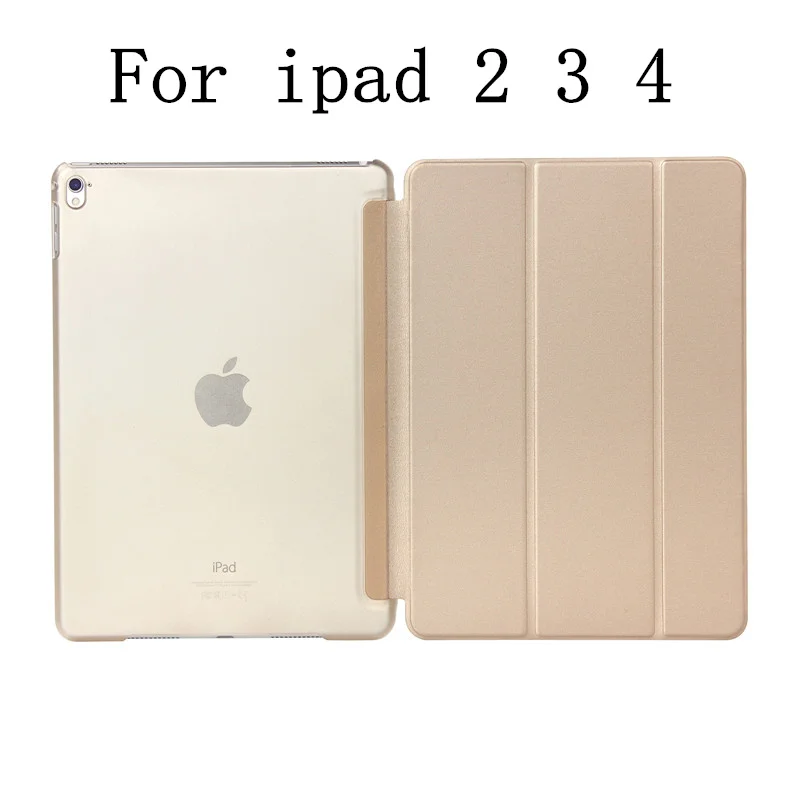 For ipad 2 3 4 gold Роскошный модный чехол для Apple Ipad Air 9,7 дюймов IPad 5 Ipad 5 Smart PU кожаный флип планшет противоударный чехол с подставкой Чехол Coque - Цвет: For ipad 2 3 4 gold