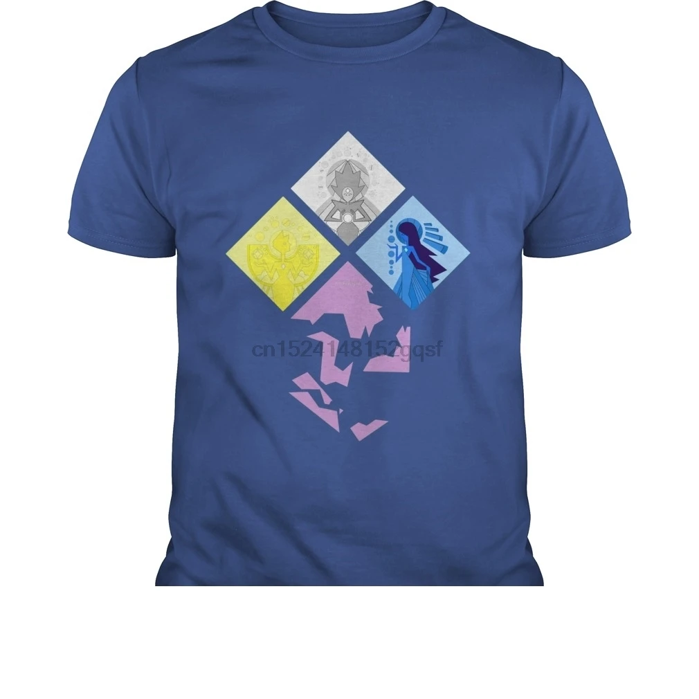 100% футболка 2018 модная мужская Steven Universe-The Great Diamond Authority | Мужская одежда