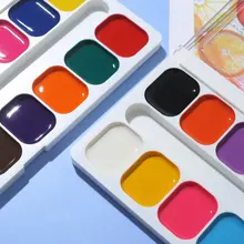

12/14/18 Color Watercolor Semi-dry Paint Children's Solid Watercolor Paint Painting Tools Art Supplies Graffiti Paint Aquarela