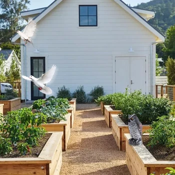 

Large Fake Owl Hunting Decoy Statue Yard Garden Scarecrow Deterrent Ornament