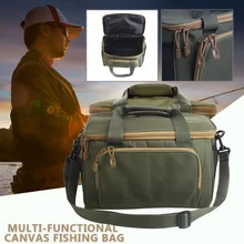 Прочная Рыболовная Сумка для походов на открытом воздухе 37*25*25 см, парусиновая Рыболовная Сумка, карманная посылка, набор инструментов, сумка