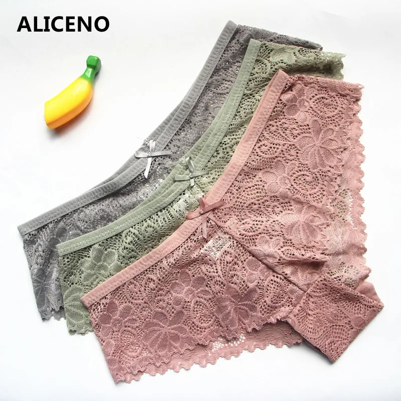 3 шт./компл. сексуальные женские кружевные нейлоновые трусики дышащее нижнее