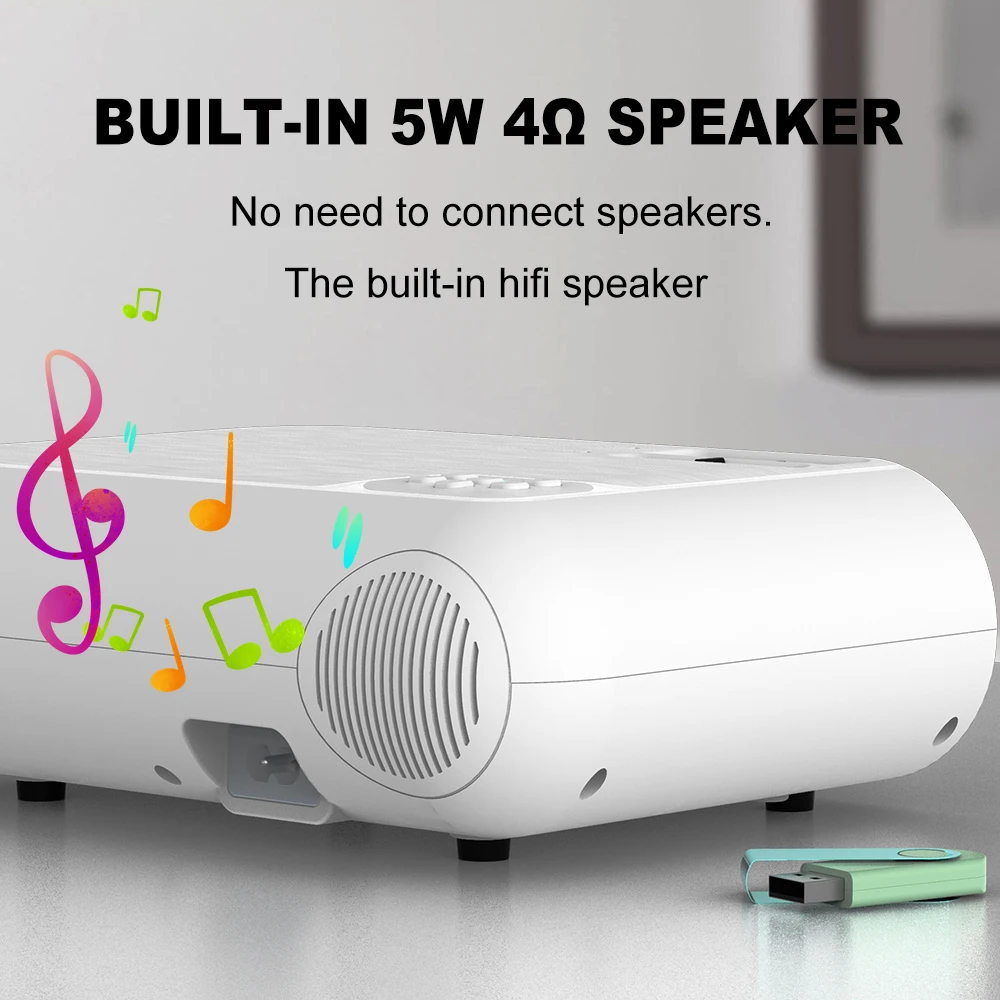 Newest UNIC UC46 LCD Mini Pico Projector Full HD 1080P Home Theater 1200Lumens 2.4G WIFI HDMI AV USB SD IR Portable Projetor