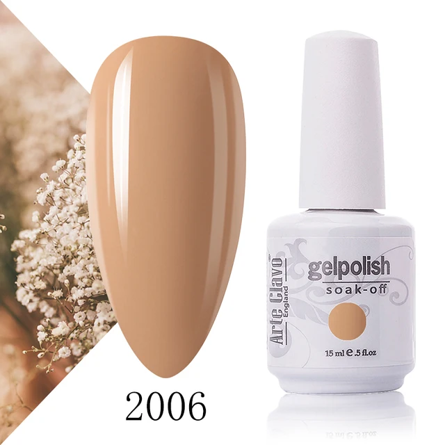 Arte Clavo 131 Colors Gel Polish Nail Gel Varnish Paint Semi Permanent Nails Art Gel Nail Polish For Manicure Top Coat Base Coat 2006