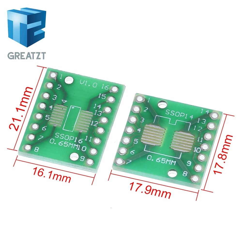Набор печатных плат GREATZT 35 шт. = 7 значений * 5 SMD поворот для DIP SOP MSOP SSOP TSSOP SOT23 8 10 14 16 20