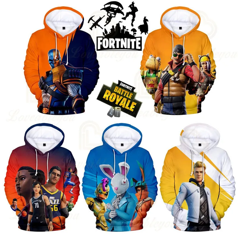 Толстовка Fortnite для мужчин и женщин 3D свитшот с рисунком битвы королевы топы