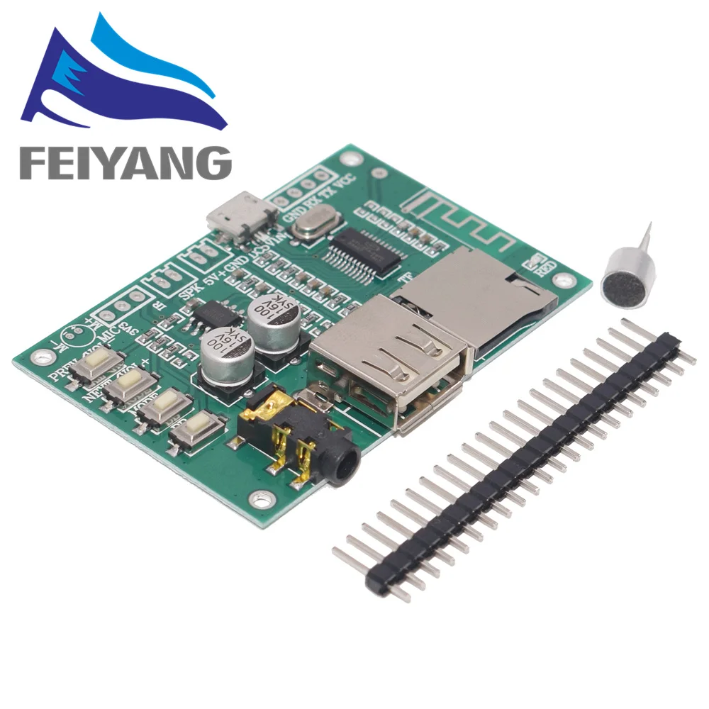 

BT201 Dual Mode 5.0 Bluetooth Lossless Audio Power Amplifier Board Module Tf Card U Disk Ble Spp Serial Port Transparent Trans