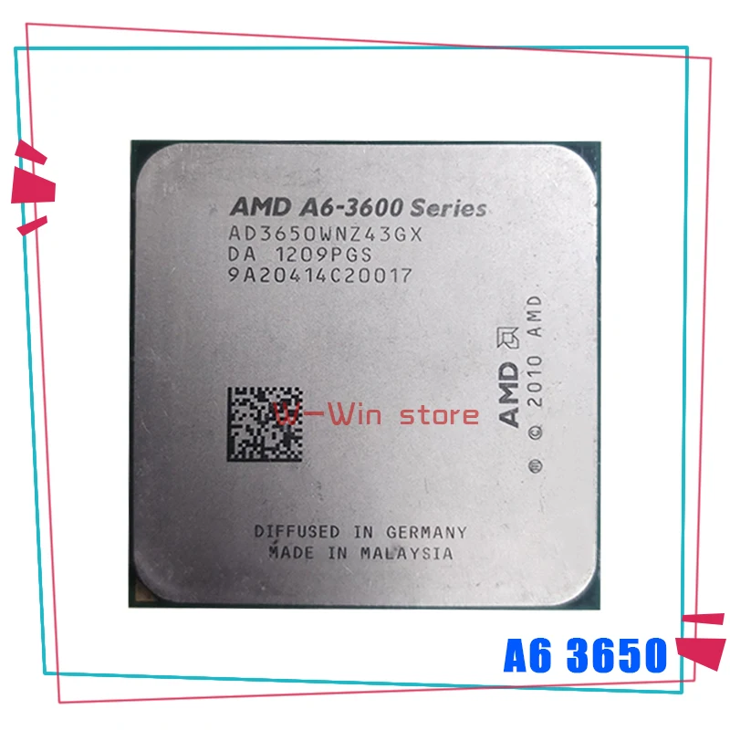 AMD A6 Series 3650 2 6 GHz четырехъядерный процессор AD3650WNZ43GX разъем FM1|Процессоры| |