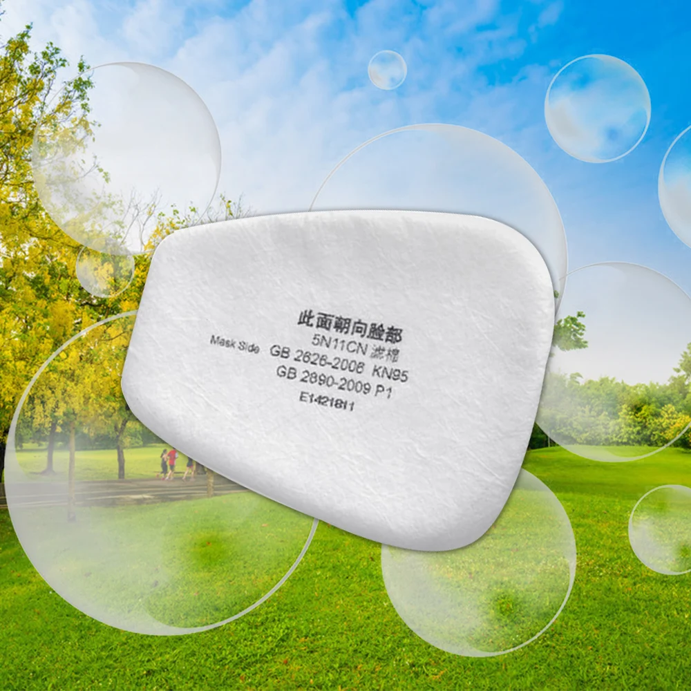 

5N11 10PCS Filter Cotton Particulate Filter Mask FFP3 Dust Mask Face Mask Filter Portable Sanitizer Mask