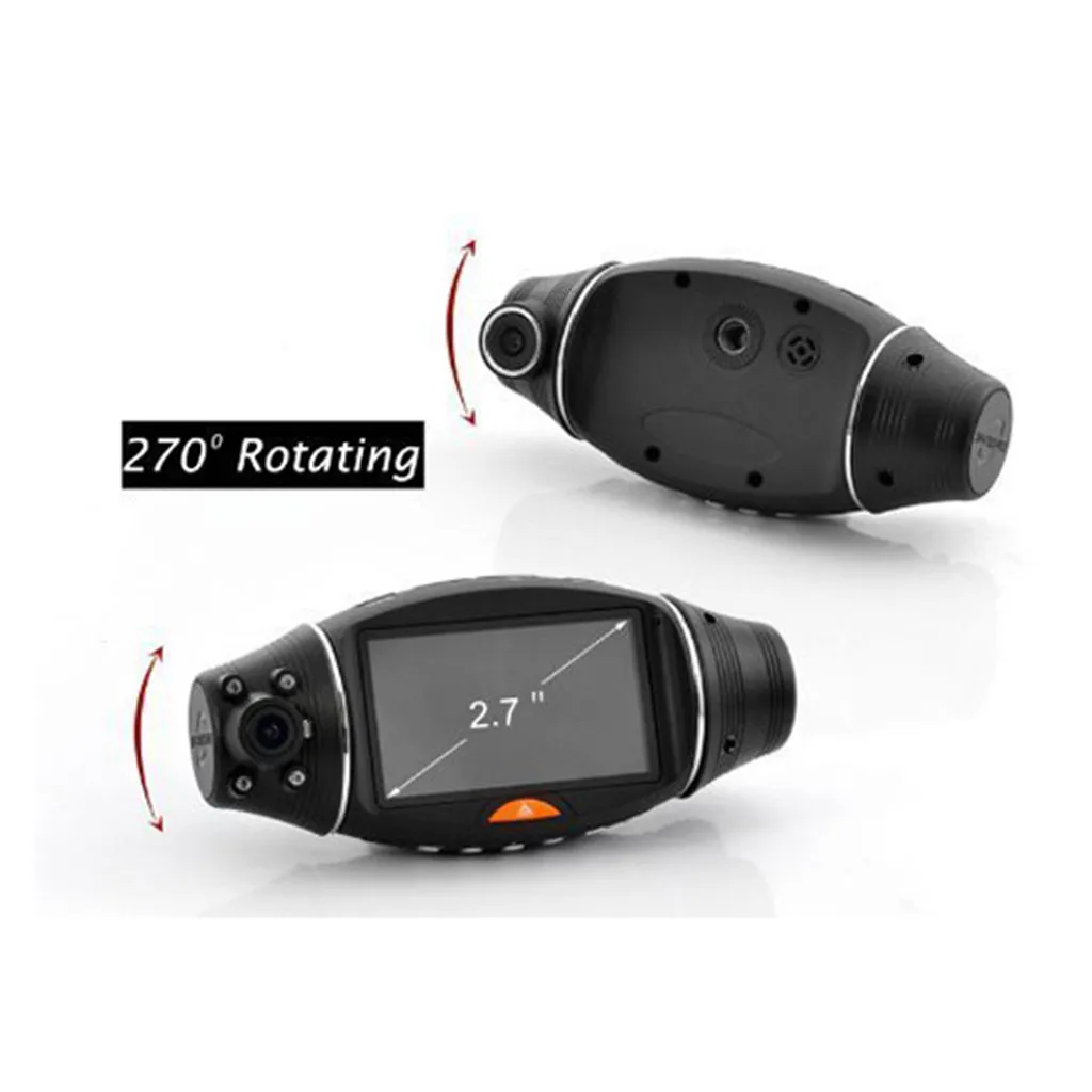 Full HD 1080P 2,7 ''дисплей двойной объектив lcd Автомобильный видеорегистратор камера Full HD 1080P ночного видения для панели, GPS Cam видеорегистратор g-сенсор Автомобильный видеорегистратор