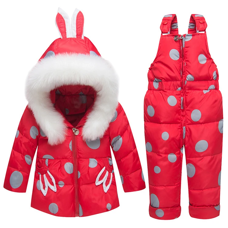 Dollplus/Коллекция года, комплекты зимней одежды для детей теплая парка для девочек пуховая куртка для малышей Детская куртка зимняя одежда Детский костюм