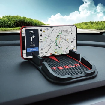 

Car Styling Dashboard Sticky Anti-Slip Mat Auto Non-slip Silicone Pad Phone Holder For Tesla Model 3 X S Universal Accessories