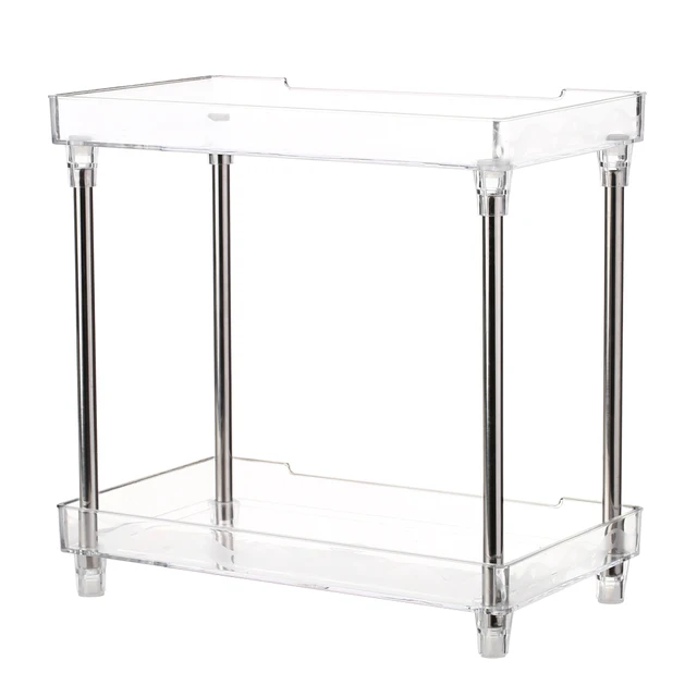 $US $39.55  Hot Multi-functional 2-Tier Cosmetic Storage Organizer Tray Storage Shelf Caddy Stand for Bathroom 