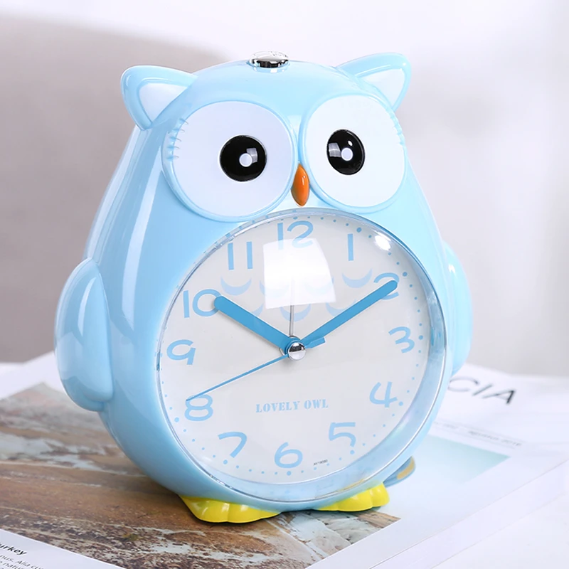 

Cartoon Alarm Clock Children Talk Alarm Clock Creative Student Lovely Bedside Silence Multifunctional Clock for Students