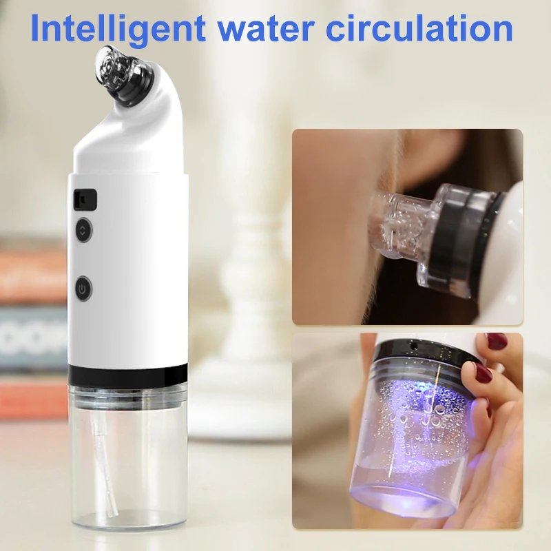 US $24.96 USB Charging Blackhead Remover Small Bubble Cleaner Water Cycle Vacuum Moisturizing Acne Removal Shrink Pore Clean Facial Care