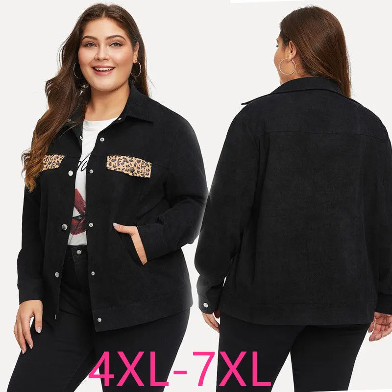 Женская куртка большого размера 3XL 4XL 5XL 6XL 7XL новинка 2020 весенне осеннее