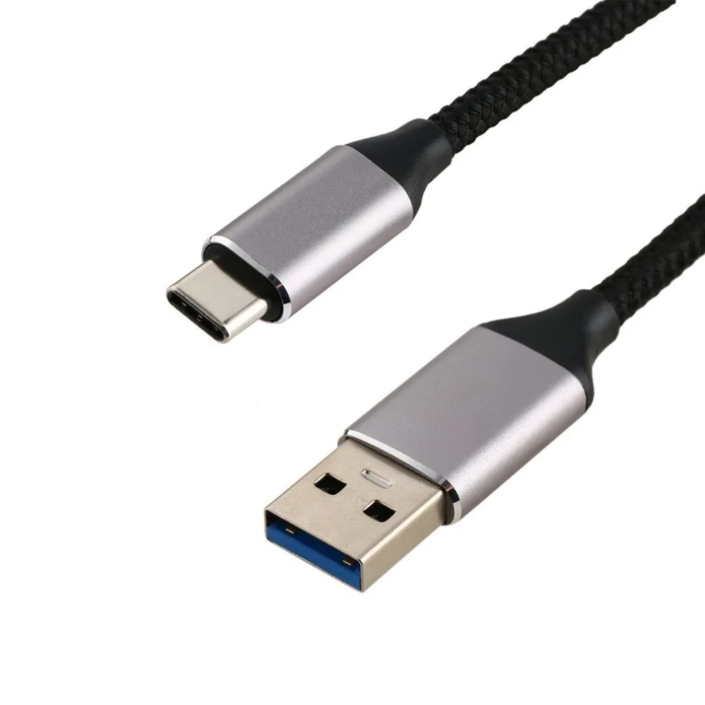 1 м USB 3,1 type-C к USB 3,0 кабель папа-папа нейлоновый плетеный кабель высокая скорость передачи кабель синхронизации данных и зарядки