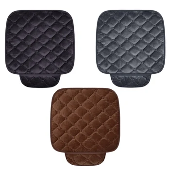 

1Pc Winter Warm Velvet Front Car Seat Cover Protector Driver Seat Cushion Pad Breathable Winter Chair Cushion