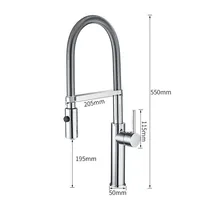 Vidric Newly Arrived Pull Out Kitchen Faucet Gold/Chrome/nickel/black Sink Mixer Tap 360 degree rotation kitchen mixer taps Kitc