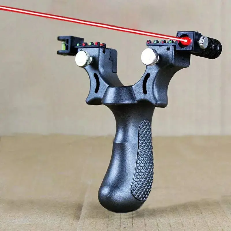 

The New high-power Laser Slingshot Is Equipped With A Horizontal Laser Sight A Good Partner For Outdoor Sports Hunting