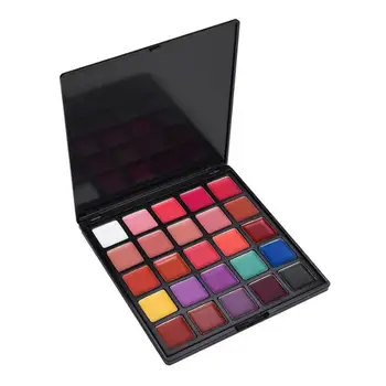 

25 Color Eyeshadow Palette Moisturizing Lip Gloss Makeup Palette Waterproof Non-stick Cup Long-lasting Lipstick Palette Cosmetic