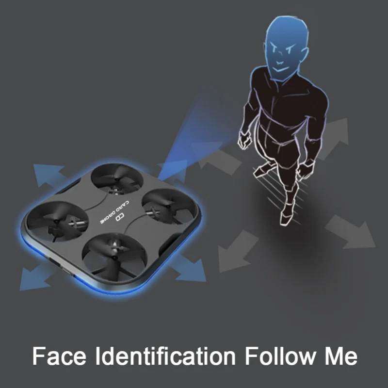  K150 Card Drone WIFI FPV HD Camera Optical Flow Positioning Remote Control Pocket Drone Selfie Quad