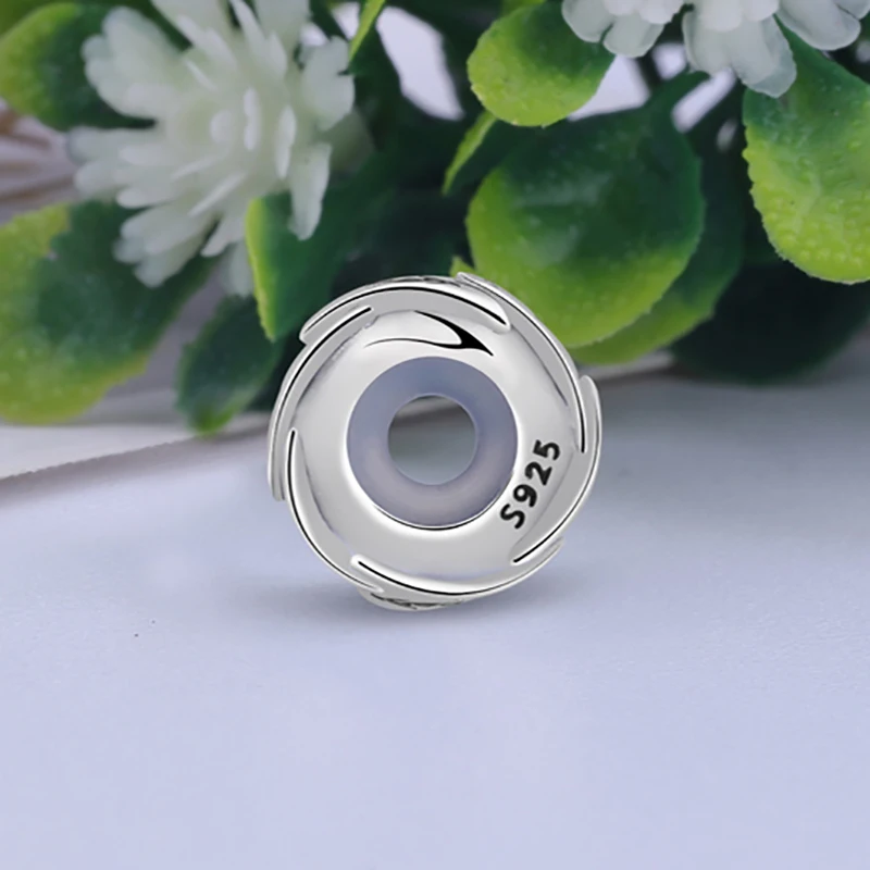 925 стерлингового серебра Fit Pandora Браслеты собака животное следа разделитель со стразами бусины для Подвески для изготовления украшений DIY