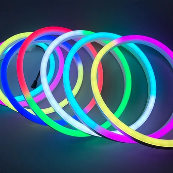 

High quality silicone neon tube with digital led strips as lighting source digital flexneon strip light