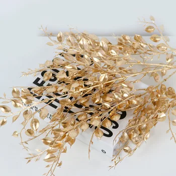 

5 Fork Six-Leaf Clover Single Bottle Large Watercress Plastic Flowers Wedding Flower Arrangement Decoration Ceiling Floral Imita