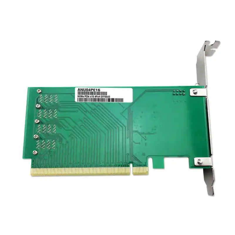 ANU04PE16 nvme контроллер SFF8643 SFF8639 4 порта PCIe3.0 X16 SSD Exp Riser (не с кабелями не поддерживает