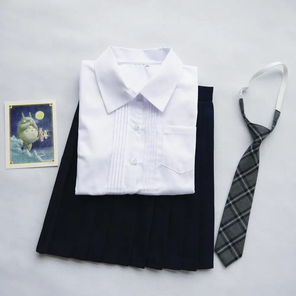 Японская школьная форма jk, Студенческая плиссированная юбка для колледжа, милые женские костюмы для школьной формы в морском стиле, юбка с высокой талией для девочек
