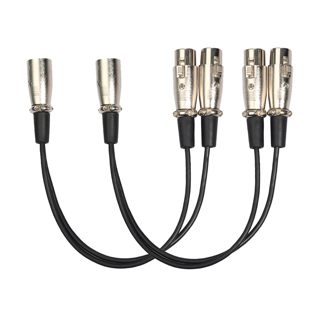 3 контактный разъем XLR для двух разъемов гнездовой сбалансированный y