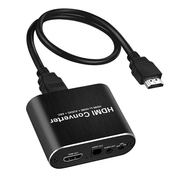 

HDMI 2.0 o Extractor 5.1 ARC HDMI o Extractor 4K Splitter HDMI to o Extractor Optical TOSLINK SPDIF(US Plug)