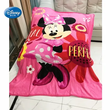 

Disney Cartoon Red Minnie Mouse Plush Sleeping Blanket Throw Covers 150x200cm on Bed Sofa for Girls Children Bedroom Decor