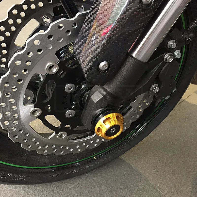 

650 For Kawasaki VERSYS 650 ABS FRENTE HUB 2013-2016 Motorcycle Front Axle Fork Wheel Protector Crash Sliders Falling Protection