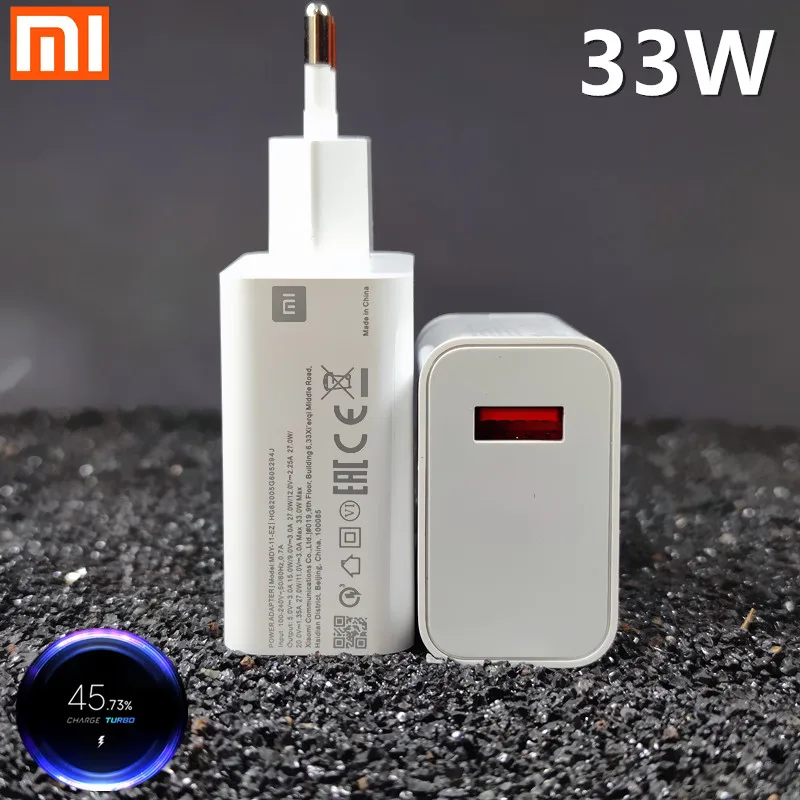 Зарядное устройство для xiaomi Redmi note 9 pro 33 Вт быстрая зарядка 27 30 кабель USB type-C mi 10 10x |