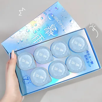 

ge meng Rainstorm Hot Spring Water Facemask Goodnight Frozen Film Night Water Moisturizing Run Raise Brighten Sleep Facemask Dis