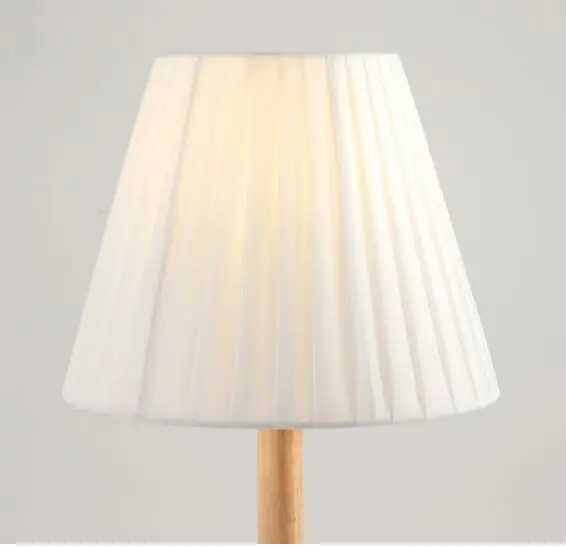 Тканевый абажур короткая настольная лампа Светодиодная стиль товары для дома тканевая деревянная настольная лампа рядом с освещением