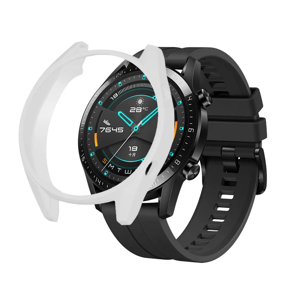 Чехол для смарт часов Huawei watch GT2 мягкий тонкий защитный чехол из ТПУ 46 мм бампер