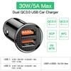 Автомобильное зарядное устройство Baseus Quick Charge 4,0 3,0 QC4.0 QC 3,0 SCP 5A USB Type C PD для iPhone Xiaomi mi 9 8 Huawei P30 Pro ► Фото 2/6