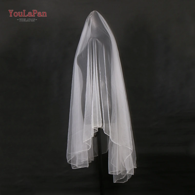 TOPQUEEN VL20 wedding veil Womens Bride Married veil Romantic bridal veil Sweet Wedding Veil 1 layers veil without comb