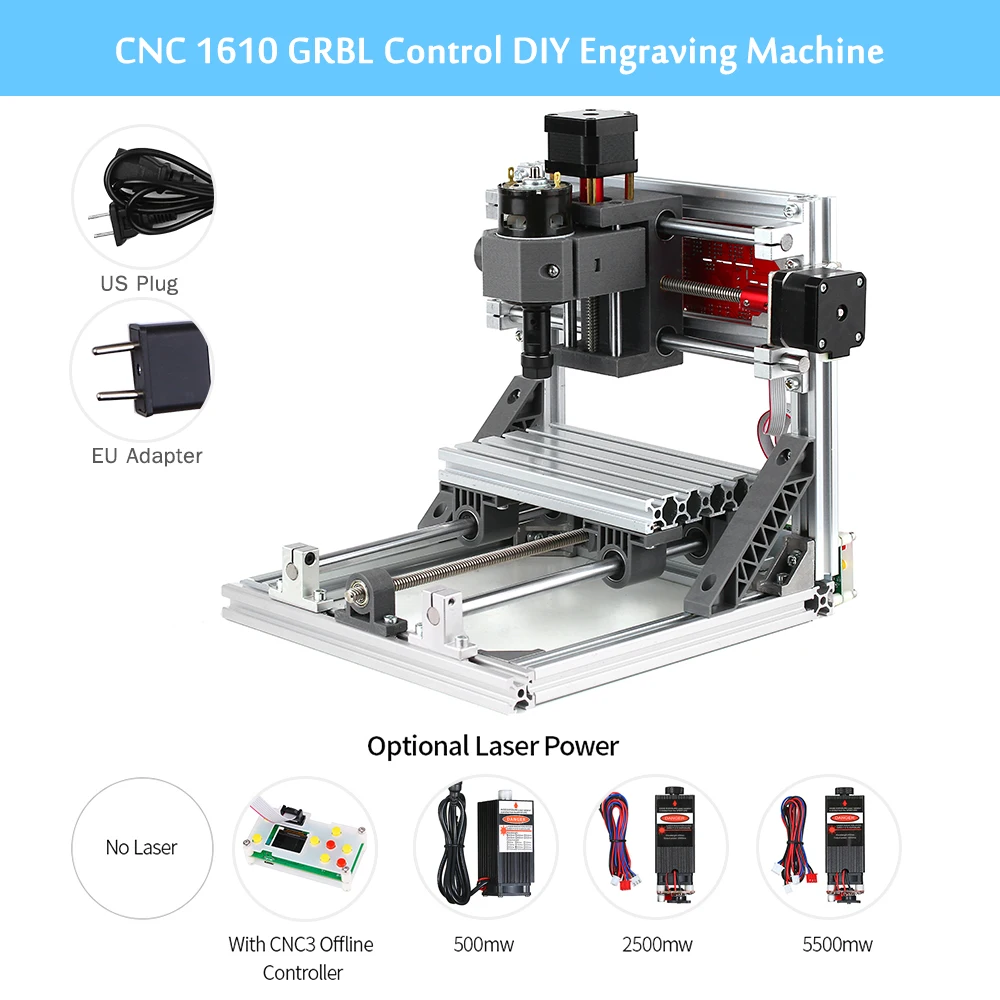 

Hot Upgrade Version CNC 1610 GRBL Control DIY Mini CNC Machine Engraver with Offline Controller with ER11 Working Area 160*100*4