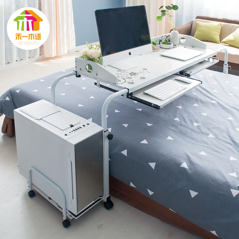 bed desk Simple bed double computer desk lazy bed computer desk desktop table home laptop table desk shelf