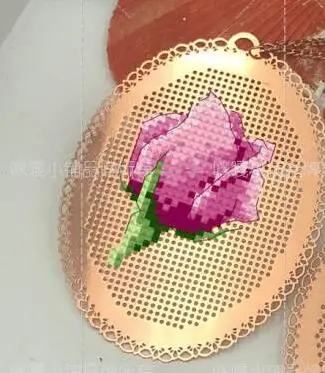 Cc Rose style DIY ремесло Стич крестиком металлическая Закладка серебро Золотой Рукоделие Вышивка ремесла счетный крест-Набор для вышивки - Цвет: Светло-желтый