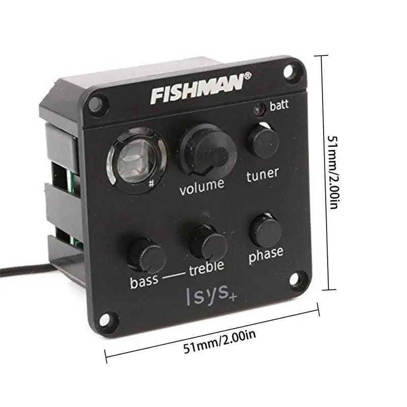 Fishman ISYS+ звукосниматель для гитары электрическая коробка народная Акустическая гитара звукосниматель гитарный усилитель регулируемые звуковые аксессуары для гитары