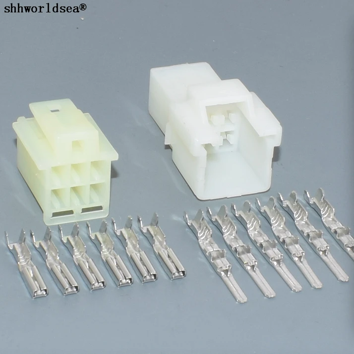 shhworldsea 5/30/100sets kit 2.3mm 6p 6way male female socket auto wire harness connector 6090-1149 6090-1218 | Автомобили и