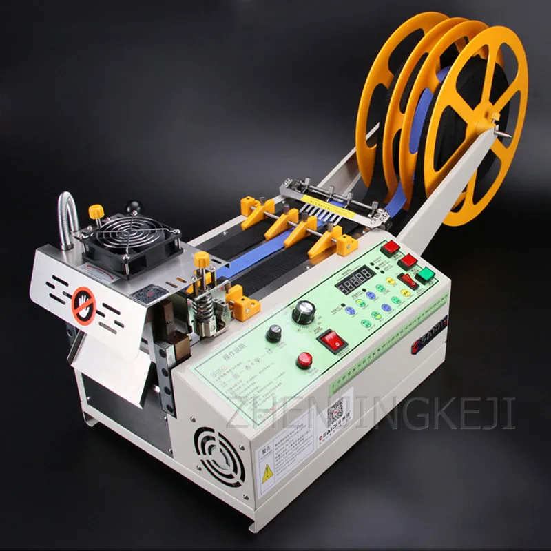  Fully Automatic Computer Cut Tools Hot and Col Two Cut Belt Machine Ribbon Cutting Machine Hot Cutt