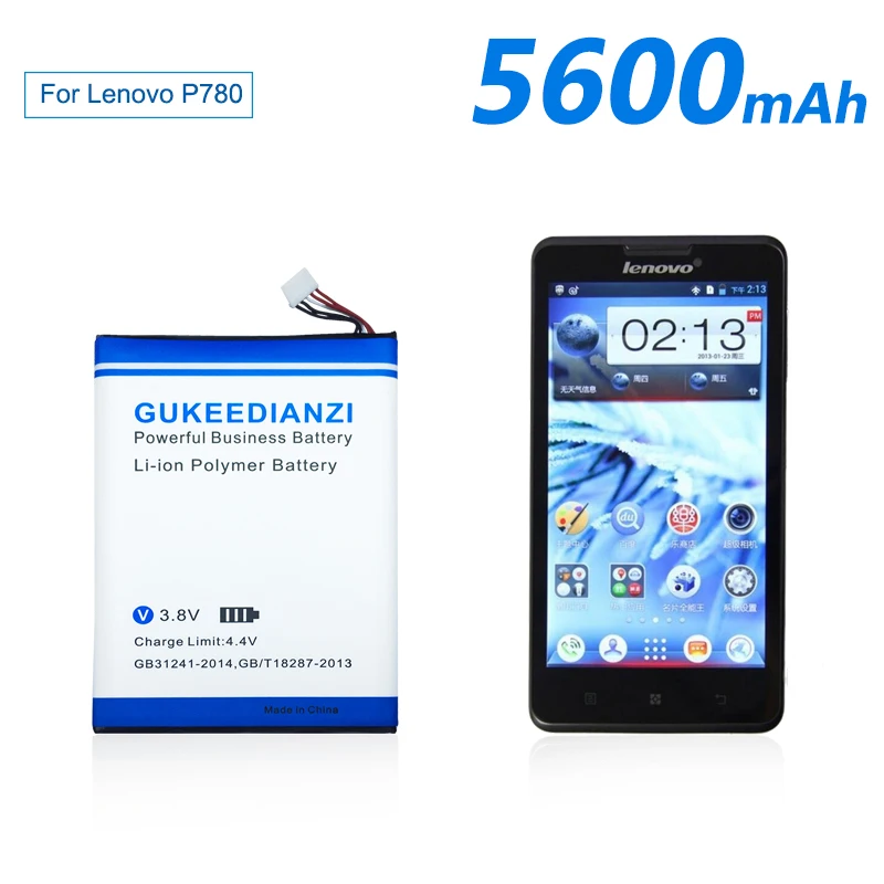 GUKEEDIANZI для lenovo P780 аккумулятор BL211 5600 мАч Сменный аккумулятор для смартфонов lenovo P780